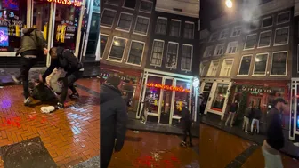 Brawl In The Amsterdam Red Light District