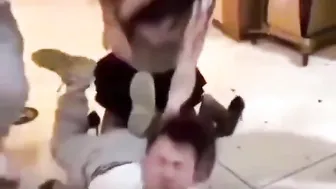 Girl absolutely destroys guy.