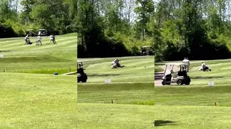 Golf course brawl