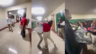 Crazy Ass Girl Fight At School #FightsVideos