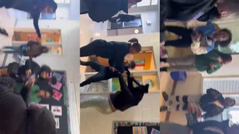 Girl Dashes Pepper At Bully In Fight!
