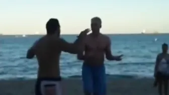 Beach Boy Gets Punch KO