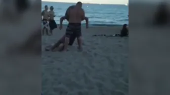 Beach Boy Gets Punch KO