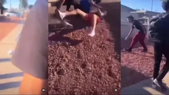 Kids In The Street Fight And Get Dropped