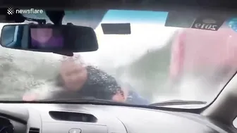 A Man Clung To His Exs Male Friends Car For 13 Miles