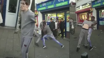UK Mad Lad Gets Guillotine Choked