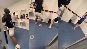 White boy throws hands for real! ????????
