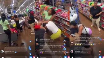 Girls Fight Breaks Out At Walmart While Facebook Live Captures It All
