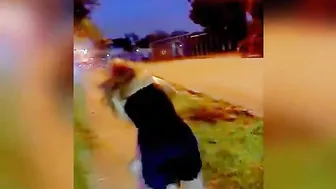 Neighbors fun fight and a quick cop check.