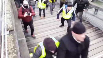 Man Fights Back Against Police In France