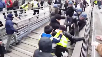 Man Fights Back Against Police In France