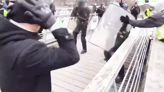 Man Fights Back Against Police In France