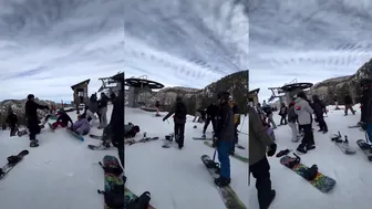 Ski hill Fights Rarely Occur