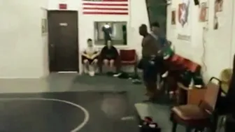 Random Dude Challenges An MMA Fighter At The Gym