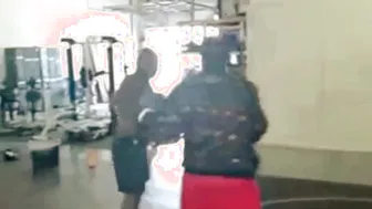 Random Dude Challenges An MMA Fighter At The Gym