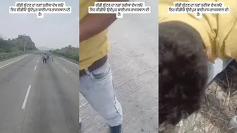 Truck drivers vs. Robbers On Indian Highway