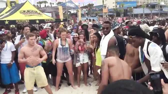 Epic Knockout At The Beach