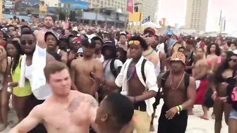 Epic Knockout At The Beach