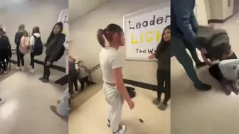 Girl Presses Student In School And Loses