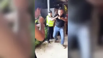 Malaysian MMA Champ Stuns Security Guard