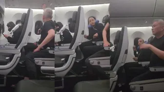 Two Guys Fighting Over the AC on a Plane