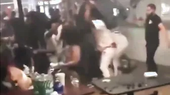 Full-on Bar Room Brawl ???? ????
