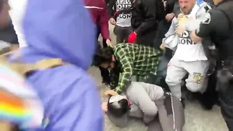 Fight Outside Glendale Ca School Board Meeting
