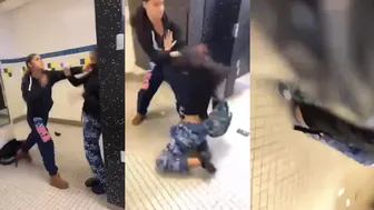 Bathroom fight!
