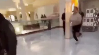 Security Guard Sneak Attacked By Teenager