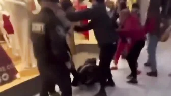 Security Guard Sneak Attacked By Teenager
