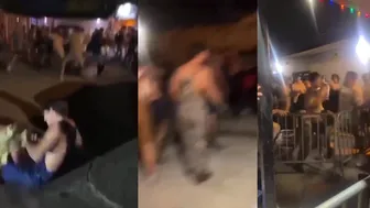 Huge Brawl Involving Dozens