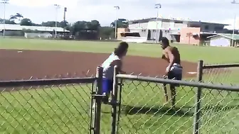 Man vs. Guy On The Baseball Field
