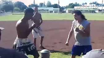 Man vs. Guy On The Baseball Field