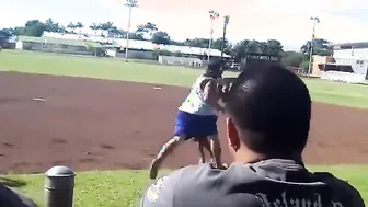 Man vs. Guy On The Baseball Field