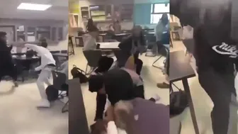 Kid knocks out teacher and student