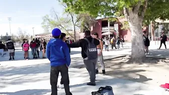Guy in Blue Claims Crip Thus There Was Beef