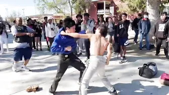 Guy in Blue Claims Crip Thus There Was Beef