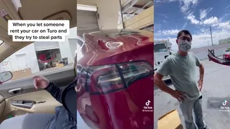 Man steals Parts from Car Rental—Viral Moment!