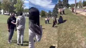 Lil Bro Cousin Saved The Day In A Quick Knockout Fight!