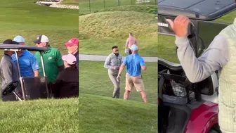 Golf Course Fight Caught On Video!