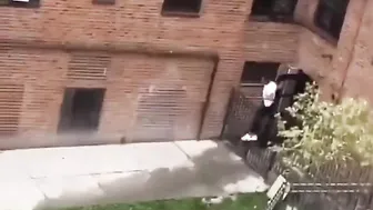 Someone Jumped From A 4 Story Building To Escape A Cop Raid! ????????