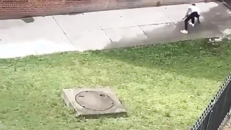Someone Jumped From A 4 Story Building To Escape A Cop Raid! ????????