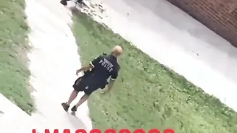 Someone Jumped From A 4 Story Building To Escape A Cop Raid! ????????