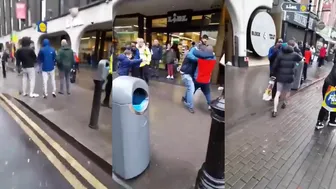 Last Bottle Fight Over Orange In Lidl