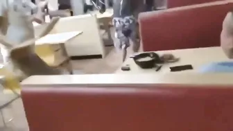 Chinese restaurant clash turns into fight!