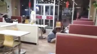 Chinese restaurant clash turns into fight!