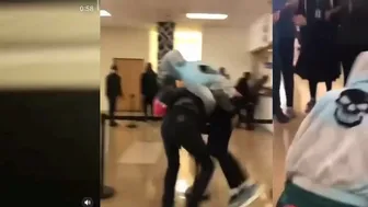 Guy In The Blue Got Kicked In The Face