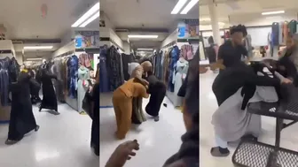 Fight Breaks Out In A Store
