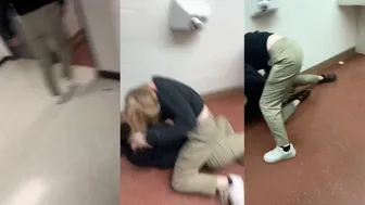 Bathroom fight!