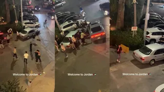 Man hits pedestrian with his car after fight; then someone...